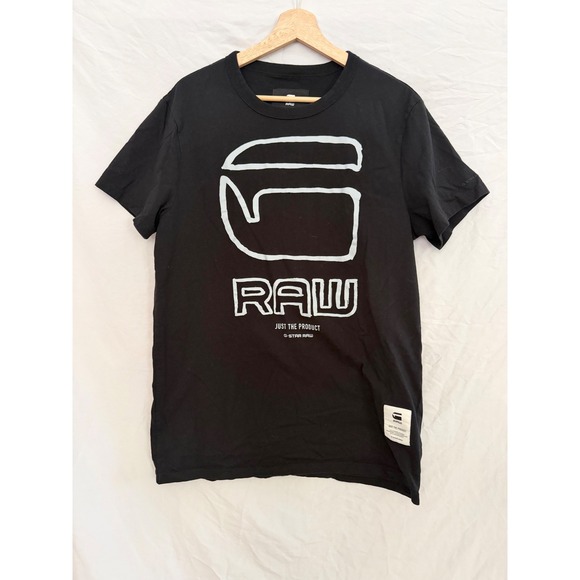 G-Star Raw Other - G-Star Raw Graphic Logo T-Shirt Mens Black Crew Neck Medium